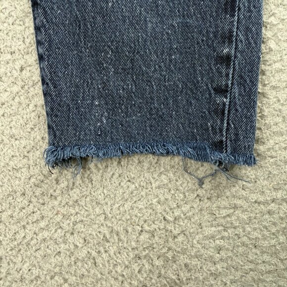 Levis Jeans Women 28 Blue Wedgie Raw Hem Stonewash High Rise Slim Straight Denim - Picture 5 of 11